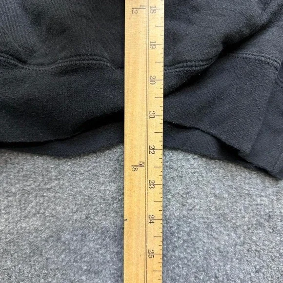 2000s thrasher skateboarding hoodie size M/L black with flames - Picture 5 of 7